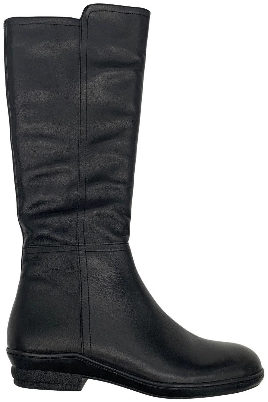 David Tate Women's Petite Tall Shaft Boot Black - Narrow